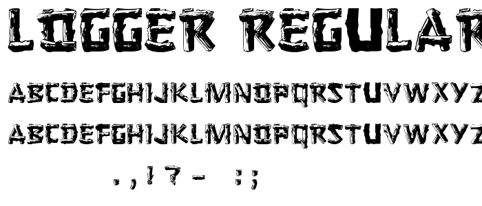 Logger Regular font